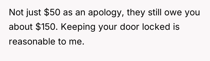 Not just $50 as an apology, they still owe you...