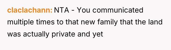 claclachann NTA - You communicated multiple times to that new...