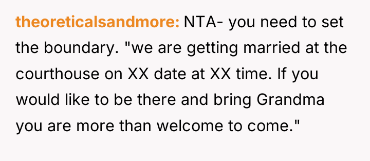 theoreticalsandmore NTA- you need to set the boundary. "we are...