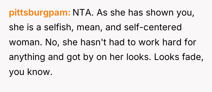 pittsburgpam NTA. As she has shown you, she is a...