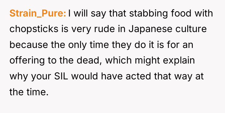 Strain_Pure I will say that stabbing food with chopsticks is...