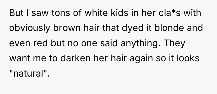 But I saw tons of white kids in her cla*s...