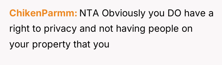 ChikenParmm NTA Obviously you DO have a right to privacy...