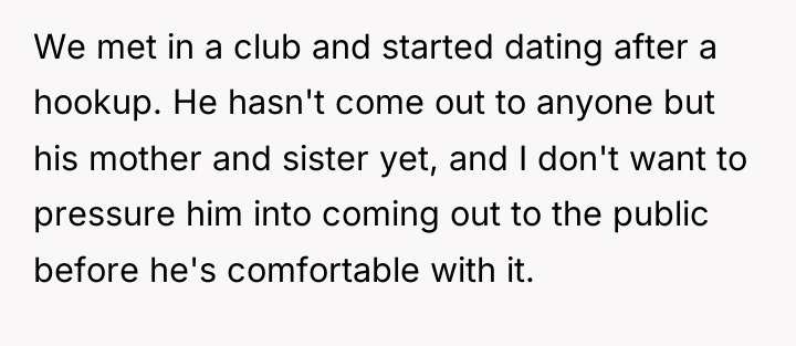 We met in a club and started dating after a...