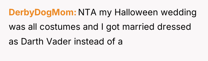 DerbyDogMom NTA my Halloween wedding was all costumes and I...
