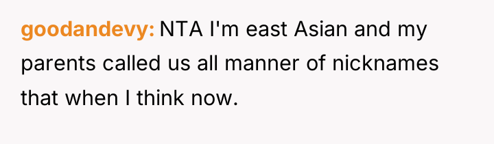 goodandevy NTA I'm east Asian and my parents called us...
