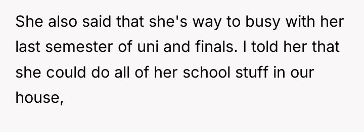 She also said that she's way to busy with her...