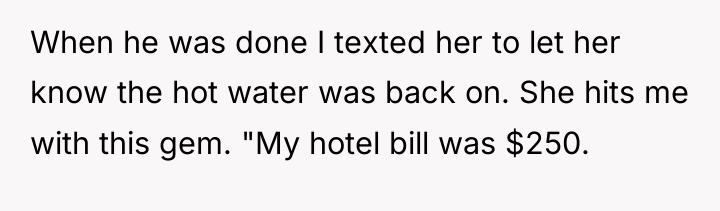 When he was done I texted her to let her...