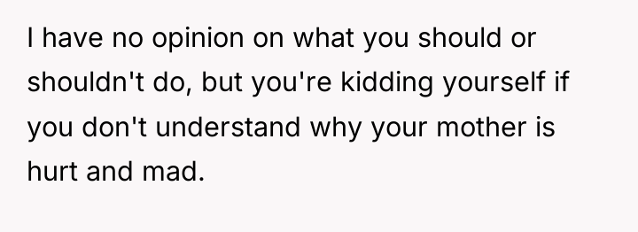 I have no opinion on what you should or shouldn't...