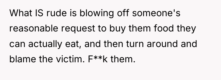 What IS rude is blowing off someone's reasonable request to...