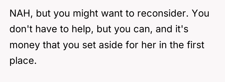 NAH, but you might want to reconsider. You don't have...