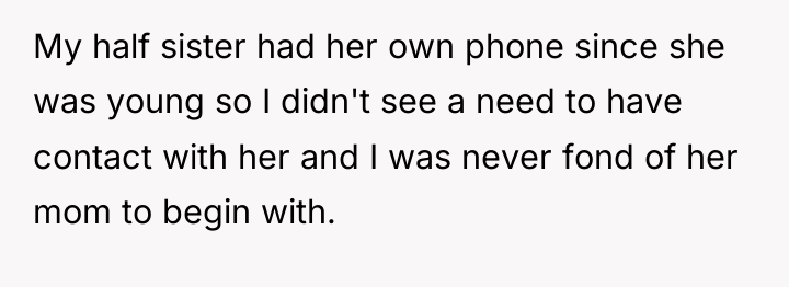 My half sister had her own phone since she was...