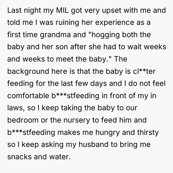 Last night my MIL got very upset with me and...
