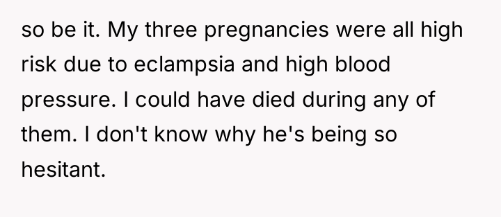 so be it. My three pregnancies were all high risk...