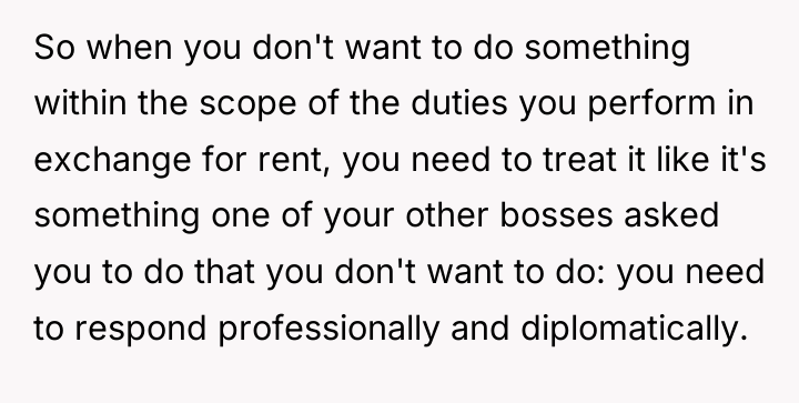 So when you don't want to do something within the...