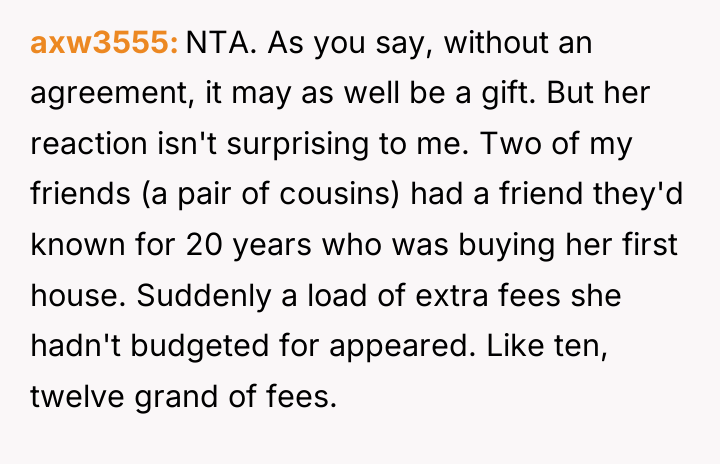 axw3555 NTA. As you say, without an agreement, it may...