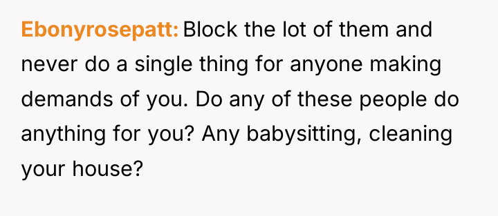 Ebonyrosepatt Block the lot of them and never do a...