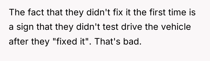 The fact that they didn't fix it the first time...