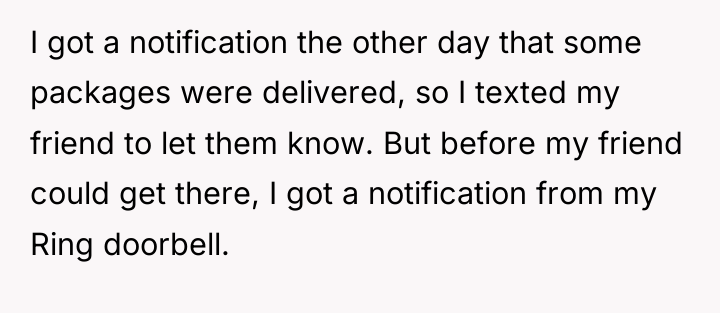 I got a notification the other day that some packages...