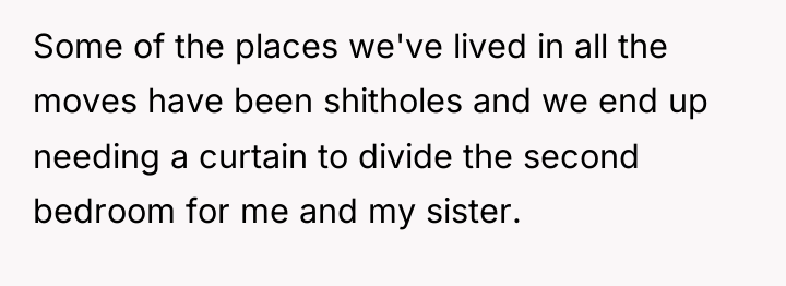 Some of the places we've lived in all the moves...