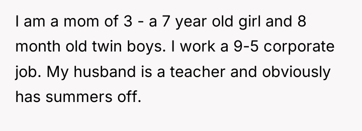 I am a mom of 3 - a 7 year...