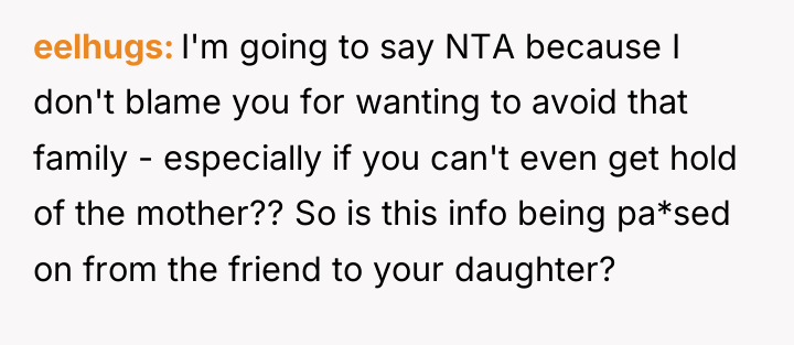 eelhugs I'm going to say NTA because I don't blame...