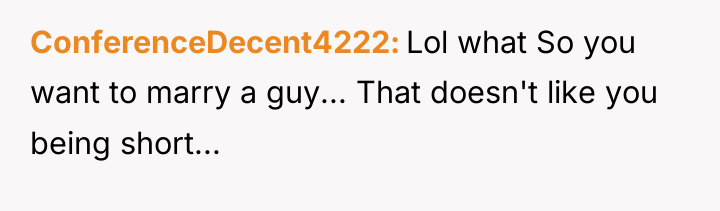 ConferenceDecent4222 Lol what So you want to marry a guy......