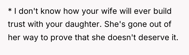 * I don't know how your wife will ever build...