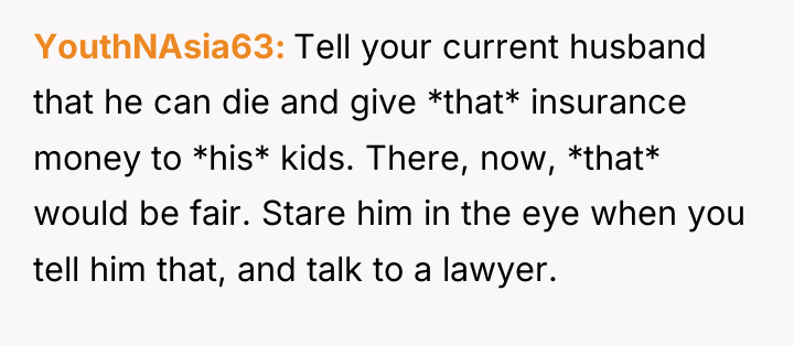 YouthNAsia63 Tell your current husband that he can die and...