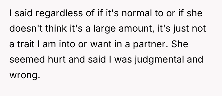 I said regardless of if it's normal to or if...