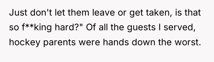 Just don't let them leave or get taken, is that...