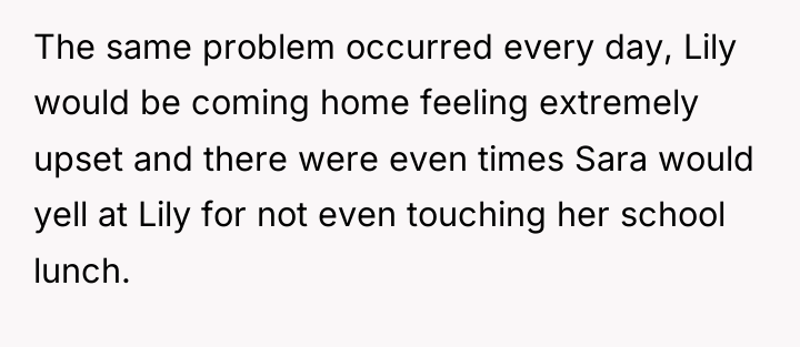 The same problem occurred every day, Lily would be coming...