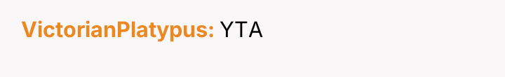 VictorianPlatypus YTA