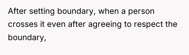 After setting boundary, when a person crosses it even after...