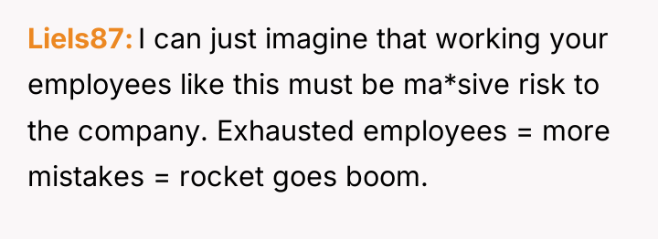 Liels87 I can just imagine that working your employees like...