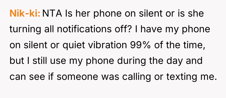 Nik-ki NTA Is her phone on silent or is she...