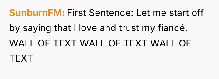 SunburnFM First Sentence: Let me start off by saying that...