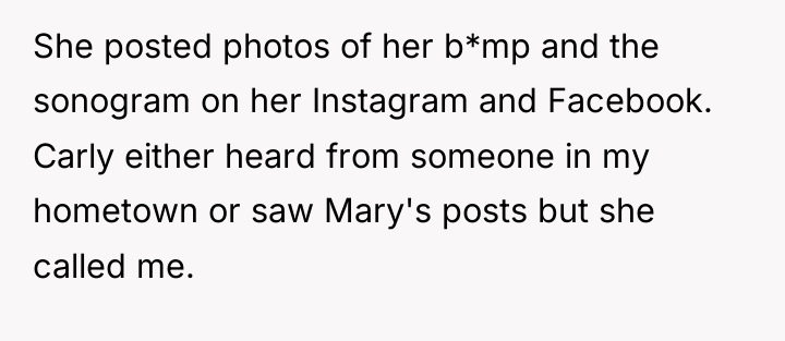 She posted photos of her b*mp and the sonogram on...