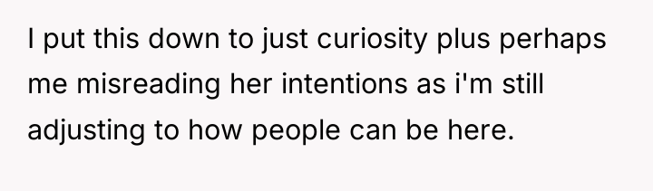 I put this down to just curiosity plus perhaps me...