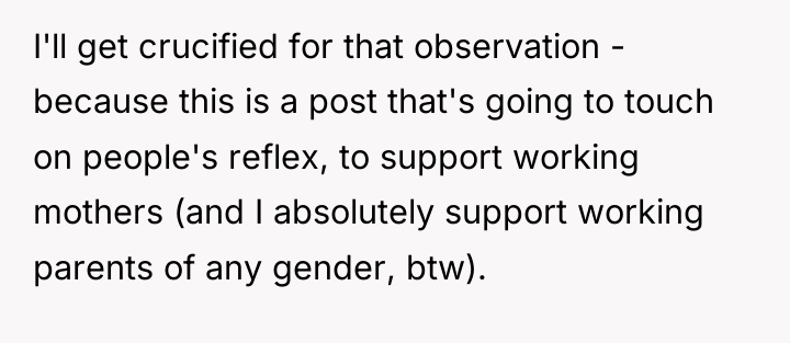 I'll get crucified for that observation - because this is...