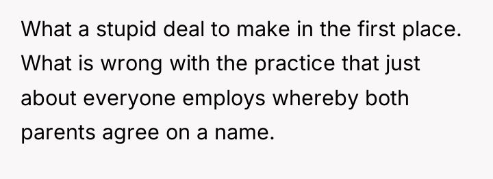 What a stupid deal to make in the first place....