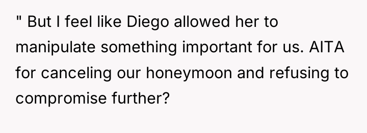 " But I feel like Diego allowed her to manipulate...