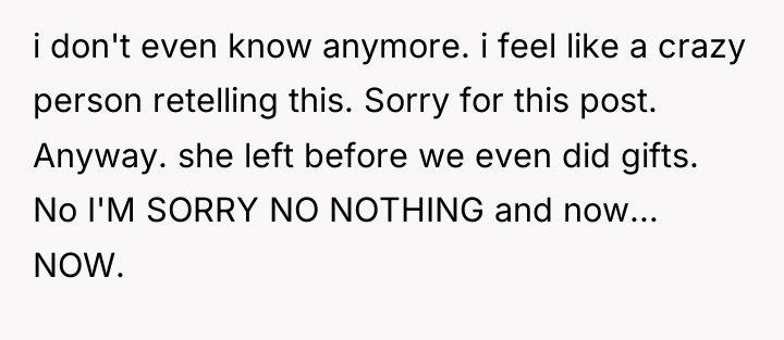 i don't even know anymore. i feel like a crazy...