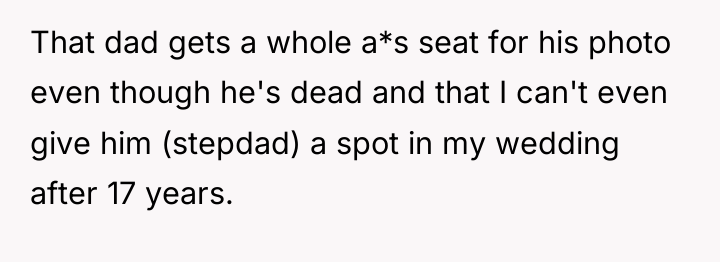 That dad gets a whole a*s seat for his photo...