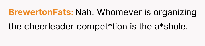 BrewertonFats Nah. Whomever is organizing the cheerleader compet*tion is the...