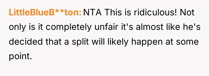 LittleBlueB**ton NTA This is ridiculous! Not only is it completely...