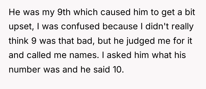 He was my 9th which caused him to get a...