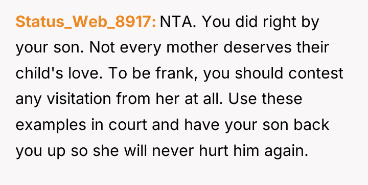 Status_Web_8917 NTA. You did right by your son. Not every...