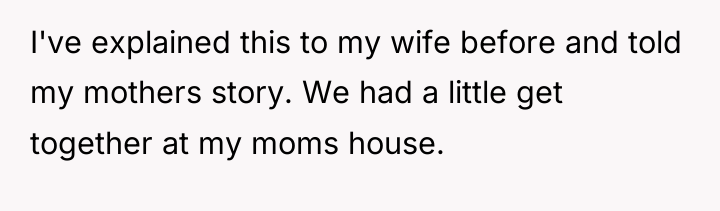 I've explained this to my wife before and told my...
