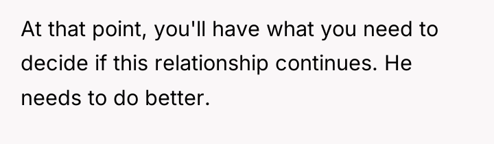 At that point, you'll have what you need to decide...